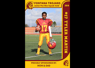 Fontana Trojans 2014 Sponsor Poster